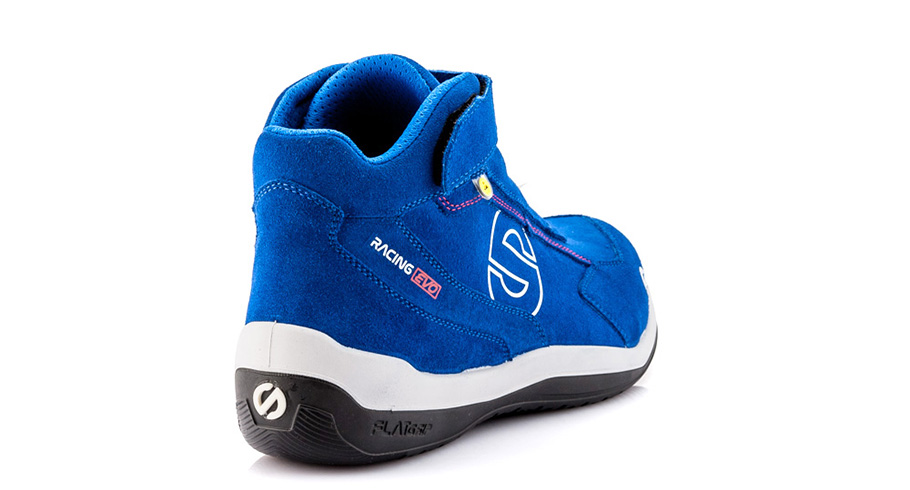 Sparco Racing Evo blue or black non-metal breathable S3 safety boot with midsole 
